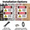 Signmission Do Not Store Flammable Materials Bilingual Danger Sign, Plastic, 10in W x 14in L, 2PK OS-2PACK-DS-P-1014-VS-1174 - alternate 5